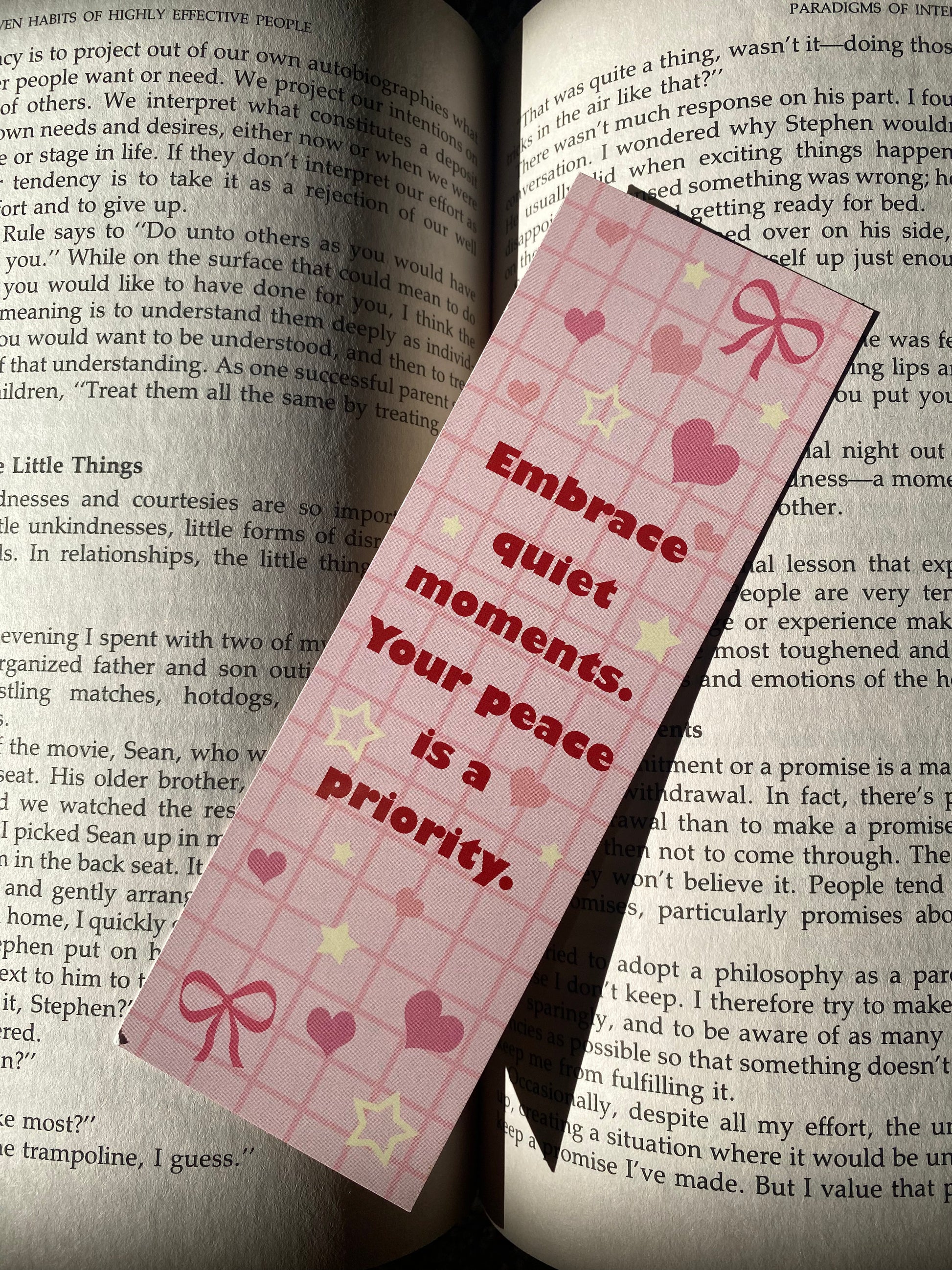 Serenity & New Beginnings Double-Sided Bookmark
