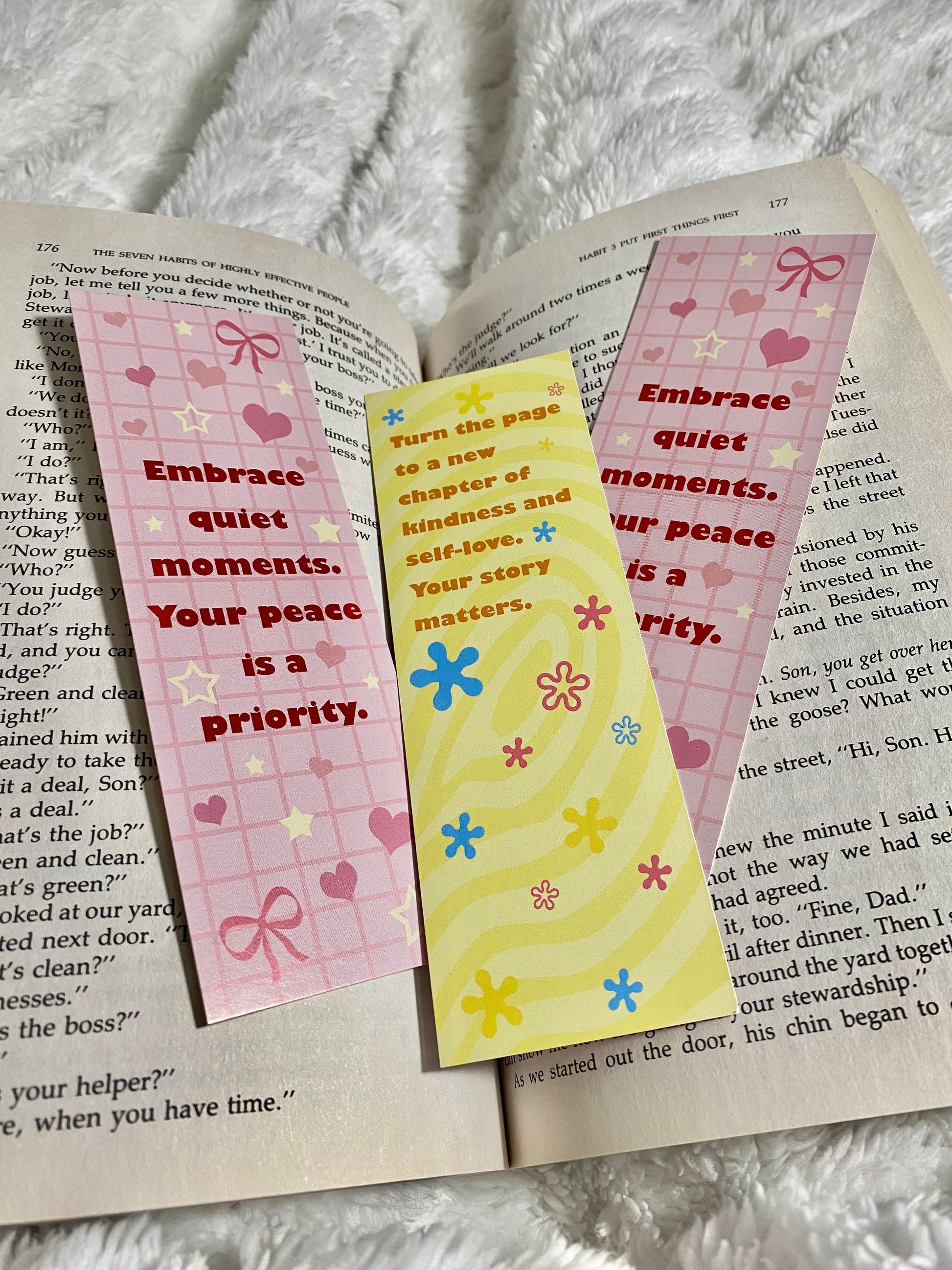 Serenity & New Beginnings Double-Sided Bookmark