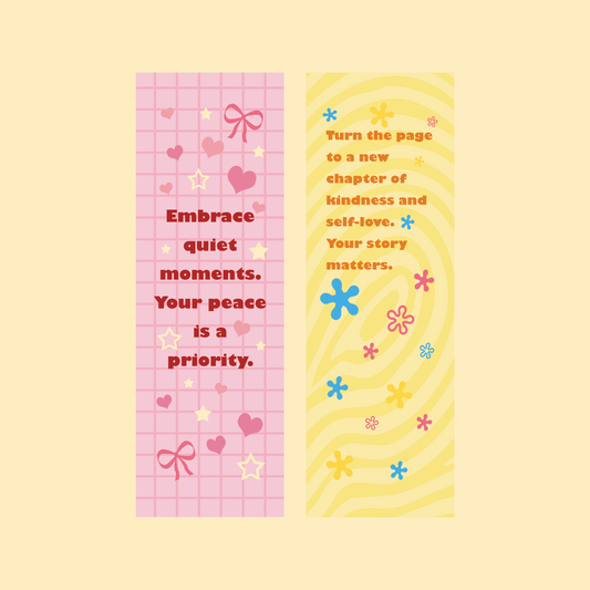 Serenity & New Beginnings Double-Sided Bookmark