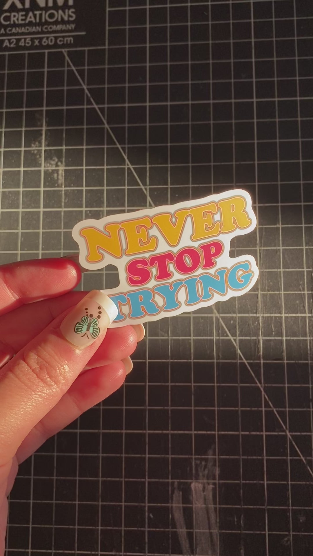 Never Stop Trying Sticker